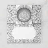 Keramische Kant grijs Plaatskaartje (Buitenkant ongevouwen)