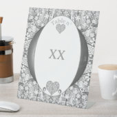 Keramische Kant grijs Reclamebord Met Voetstuk (Insitu)