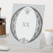 Keramische Kant grijs Reclamebord Met Voetstuk (Insitu)