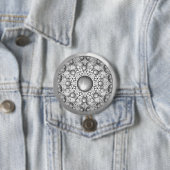 Keramische kant grijs ronde button 7,6 cm (In situ)