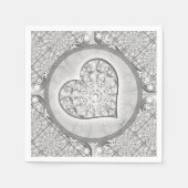 Keramische Kant grijs Servet (Voorkant)