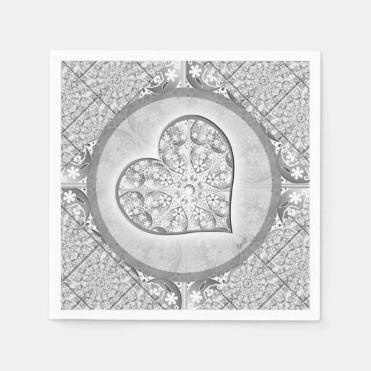Keramische Kant grijs Servet (Voorkant)