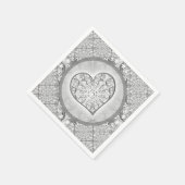 Keramische Kant grijs Servet (Hoek)