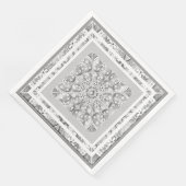 Keramische kant grijs servet (Hoek)