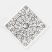 Keramische kant grijs servet (Hoek)