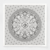 Keramische kant grijs servet (Voorkant)