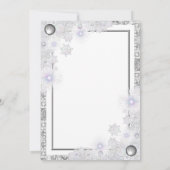 Keramische kant grijs & sneeuwvlok kaart (Achterkant)