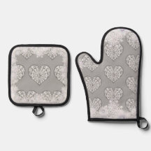 Keramische kant grijs & sneeuwvlok