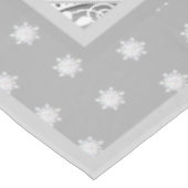 Keramische kant grijs & sneeuwvlok tafelkleed (Gekanteld)