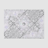Keramische kant grijs & sneeuwvlok tissuepapier (Voorkant)