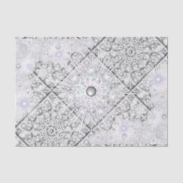 Keramische kant grijs & sneeuwvlok tissuepapier