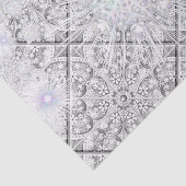 Keramische kant grijs & sneeuwvlok tissuepapier (Detail)