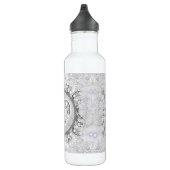 Keramische kant grijs & sneeuwvlok waterfles  (Rechts)
