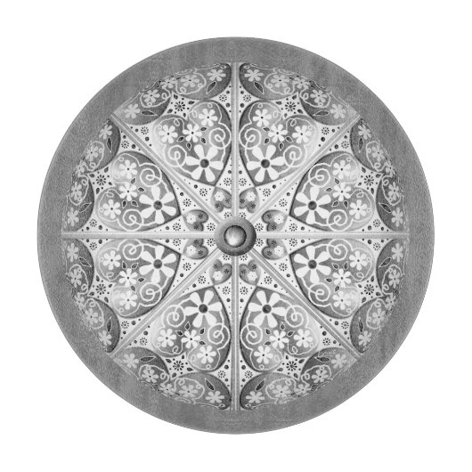 Keramische kant grijs snijplank (Voorkant)