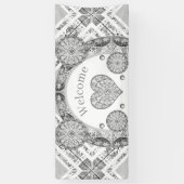 Keramische Kant grijs Spandoek (Verticaal)