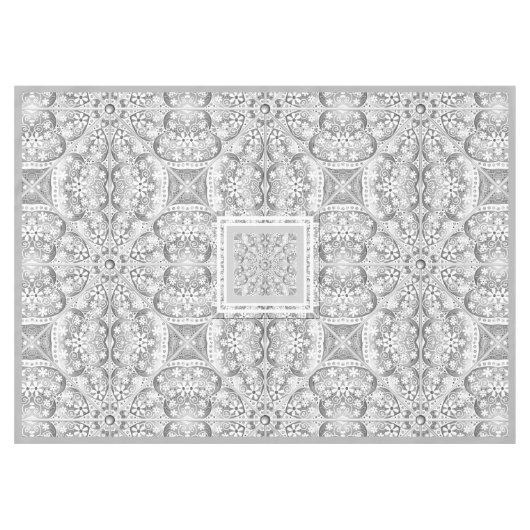 Keramische Kant grijs Tafelkleed (Voorkant (Horizontaal))