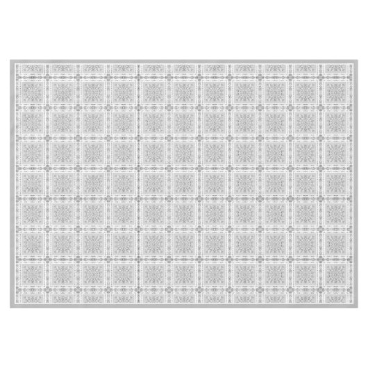 Keramische Kant grijs Tafelkleed (Voorkant (Horizontaal))