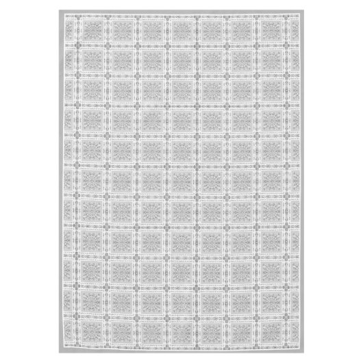 Keramische Kant grijs Tafelkleed (Voorkant)