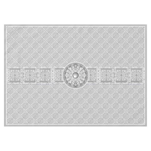 Keramische Kant grijs Tafelkleed (Voorkant (Horizontaal))