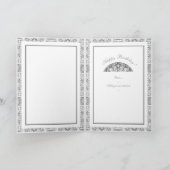 Keramische Kant Grijs verjaardag Kaart (Binnen)