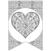 Keramische Kant grijs Vlaggetjes (Eerste vlag)