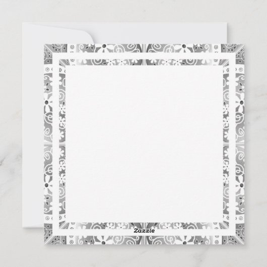 Keramische kant Grijs zwart kaart (Achterkant)