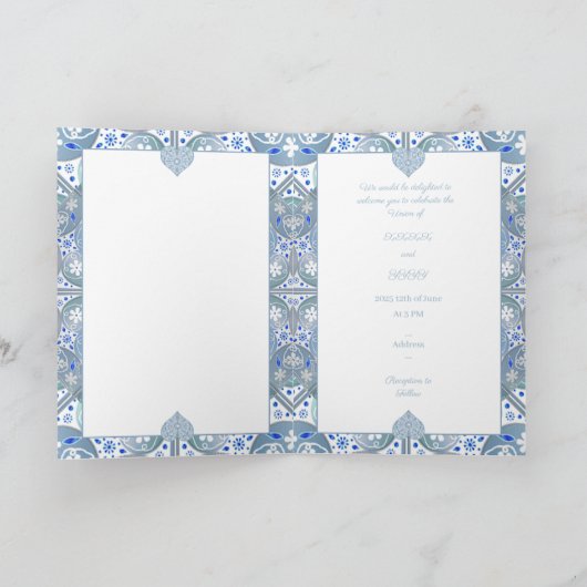 Keramische Kant Lichtblauw (Binnen)