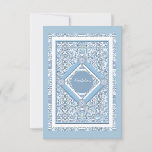 Keramische kant Lichtblauw (Voorkant)