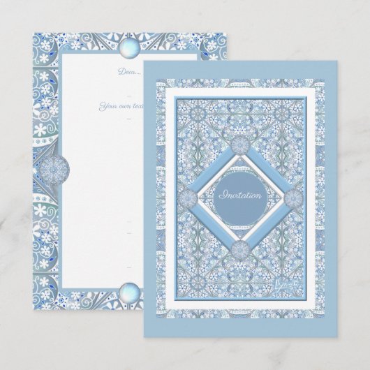 Keramische kant Lichtblauw (Voorkant / Achterkant)