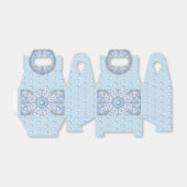 Keramische Kant Lichtblauw Bedankdoosjes (Uitgevouwen)