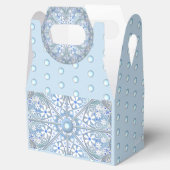 Keramische Kant Lichtblauw Bedankdoosjes (Geopend)