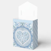 Keramische Kant Lichtblauw Bedankdoosjes (Geopend)