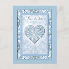 Keramische kant Lichtblauw Briefkaart