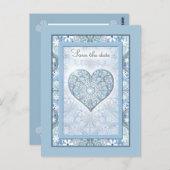 Keramische kant Lichtblauw Briefkaart (Voorkant / Achterkant)