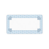 Keramische Kant Lichtblauw Etiket (Voorkant)