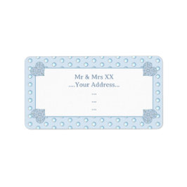 Keramische Kant Lichtblauw Etiket