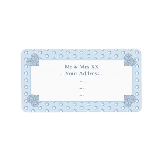 Keramische Kant Lichtblauw Etiket (Voorkant)