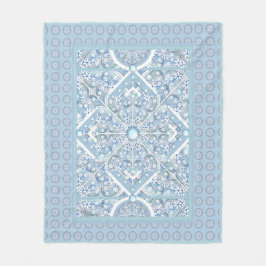 Keramische Kant lichtblauw Fleece Deken