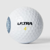 Keramische kant Lichtblauw Golfballen (Logo)