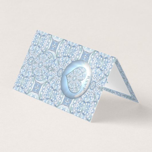 Keramische kant Lichtblauw Kaart (Voorkant)