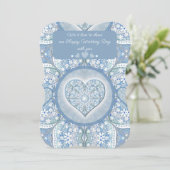 Keramische Kant Lichtblauw Kaart (Staand voorkant)