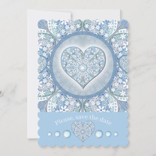 Keramische Kant Lichtblauw Kaart (Voorkant)