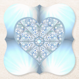 Keramische Kant Lichtblauw Kartonnen Onderzetters