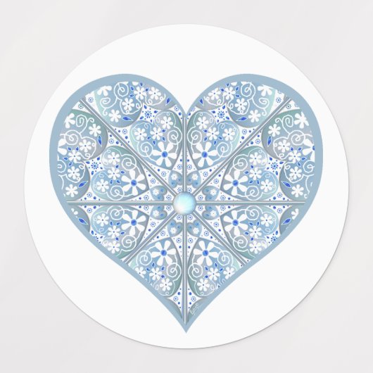 Keramische Kant Lichtblauw Labels (Design 1)