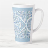 Keramische kant Lichtblauw Latte Mok (Rechts)