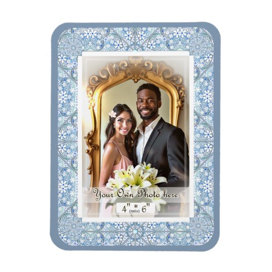 Keramische kant Lichtblauw Magneet (Verticaal)