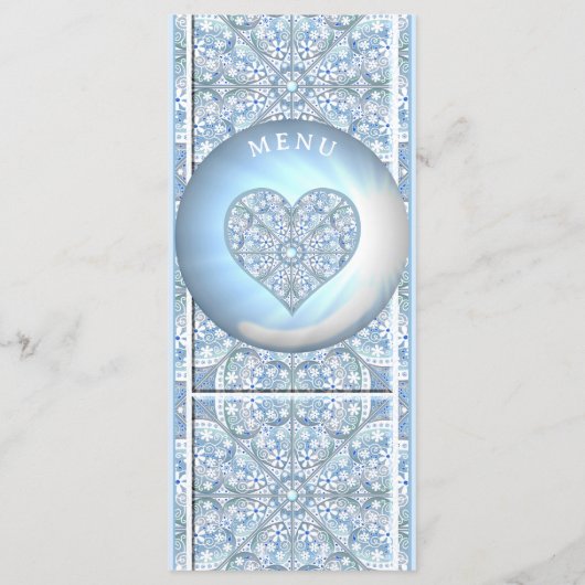 Keramische Kant Lichtblauw Menu (Achterkant)