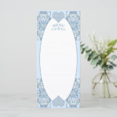 Keramische Kant Lichtblauw Menu (Staand voorkant)