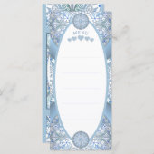 Keramische Kant Lichtblauw Menu (Voorkant / Achterkant)