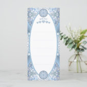 Keramische Kant Lichtblauw Menu (Staand voorkant)